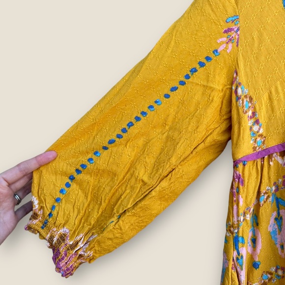 Free People Foley Maxi Dress Button-up Medium - Picture 8 of 15